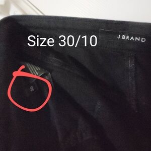 Size 30 velvety J Brand pants